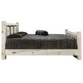 thumbnail image 4 of Homestead Collection Twin Bed w/ Laser Engraved Wolf Design, Clear Lacquer Finish, 4 of 4