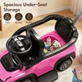 thumbnail image 3 of 3 in 1 Push Car, Licensed Ford Bronco, SHINPT Toddler Push Car with Parent Control Handle, Safety Fence, Lights, Music & Storage, Ride on Toy for Toddlers 18-36 Months, Pink, 3 of 8