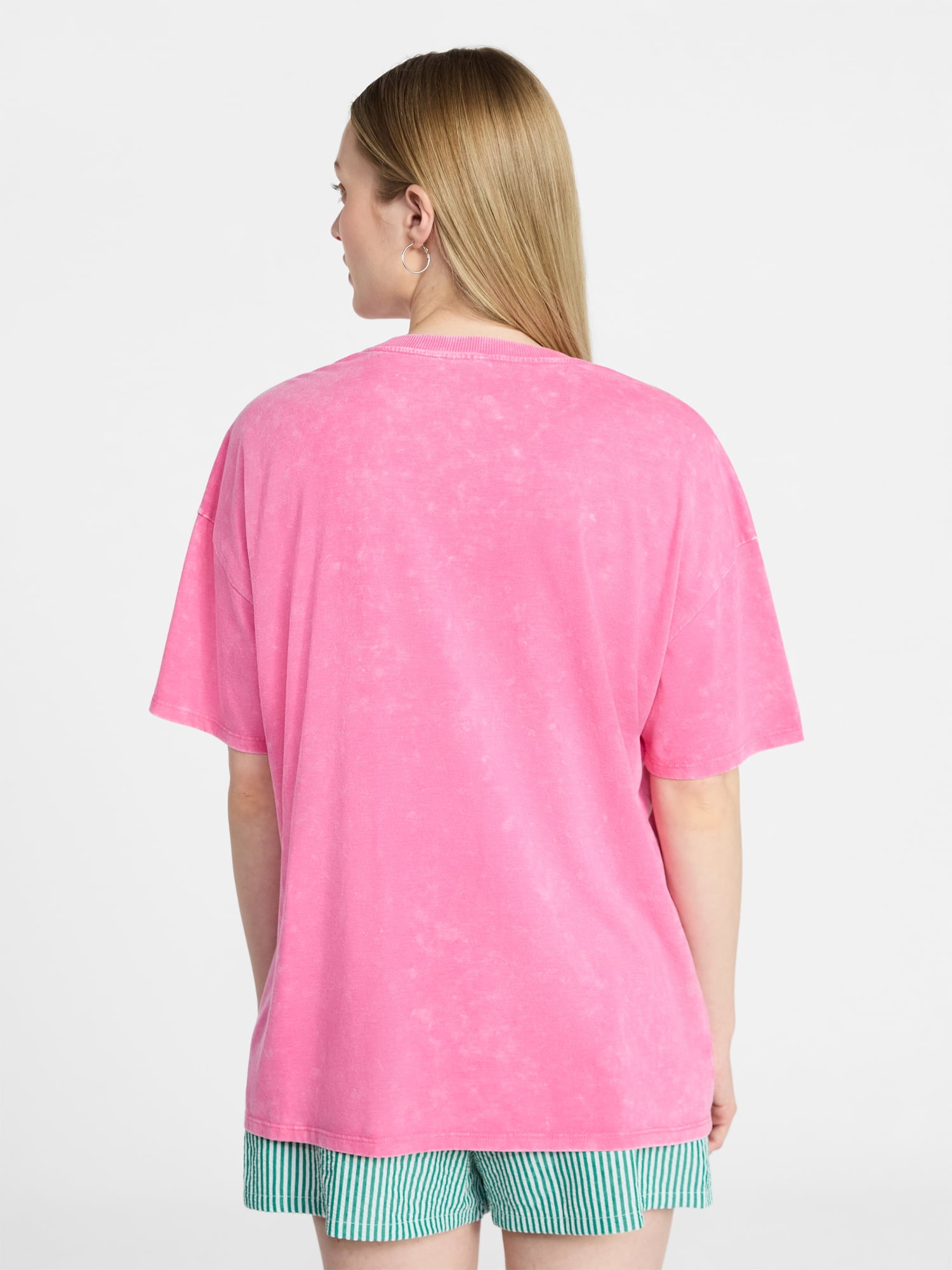 No Boundaries Graphic Oversized Boyfriend Tee, Women's XXS-XXL