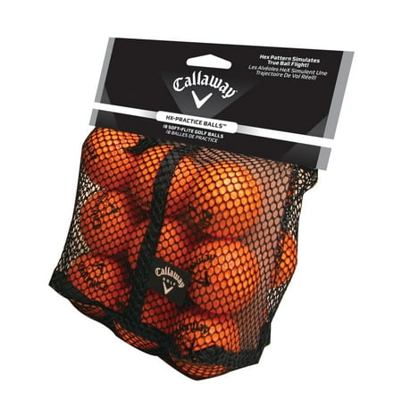 Callaway Golf HX Practice Balls, 18-Pack