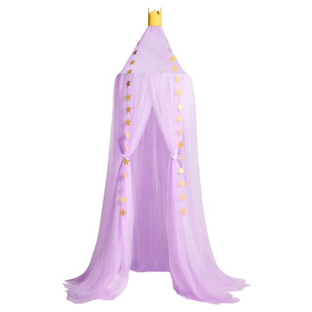 Fiudx Mosquitera Princesa, Colcha de Ensueño para Niñas, Fácil de Colgar, Material Suave de Algodón y Poliéster, Decoración Mágica para La Habitación, Regalo Perfecto para Cumpleaños, Tamaño 240X60Cm