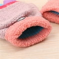 thumbnail image 4 of Suilloe Toddler Fingerless Gloves Fall Winter Thickened Fleece Flip Top Color Block Glove Baby Boys Girls Soft Warm Wool Knitted Wrinting Mittens, 4 of 4