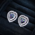 thumbnail image 4 of HANXIULIN Women'S Girl Peach Heart Earrings Studs Zircon Heart Shaped Earrings Jewelry Gift, 4 of 7