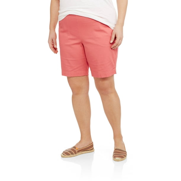 Just My Size - Just My Size Women's Plus-Size 2 Pocket Pull-On Shorts ...