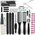 thumbnail image 1 of Manicure Pedicure Tools, Professional Pedicure Kit For Indoor And Outdoor Use, 27PCS High-Quality Stainless Steel Foot Care Tools With Foot Rasp And Dead Skin Remover For Smooth Feet, 1 of 8