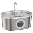 thumbnail image 1 of Fuente para gatos PAWSPIK SS-01 de acero inoxidable, 3,2 L, 1 of 8