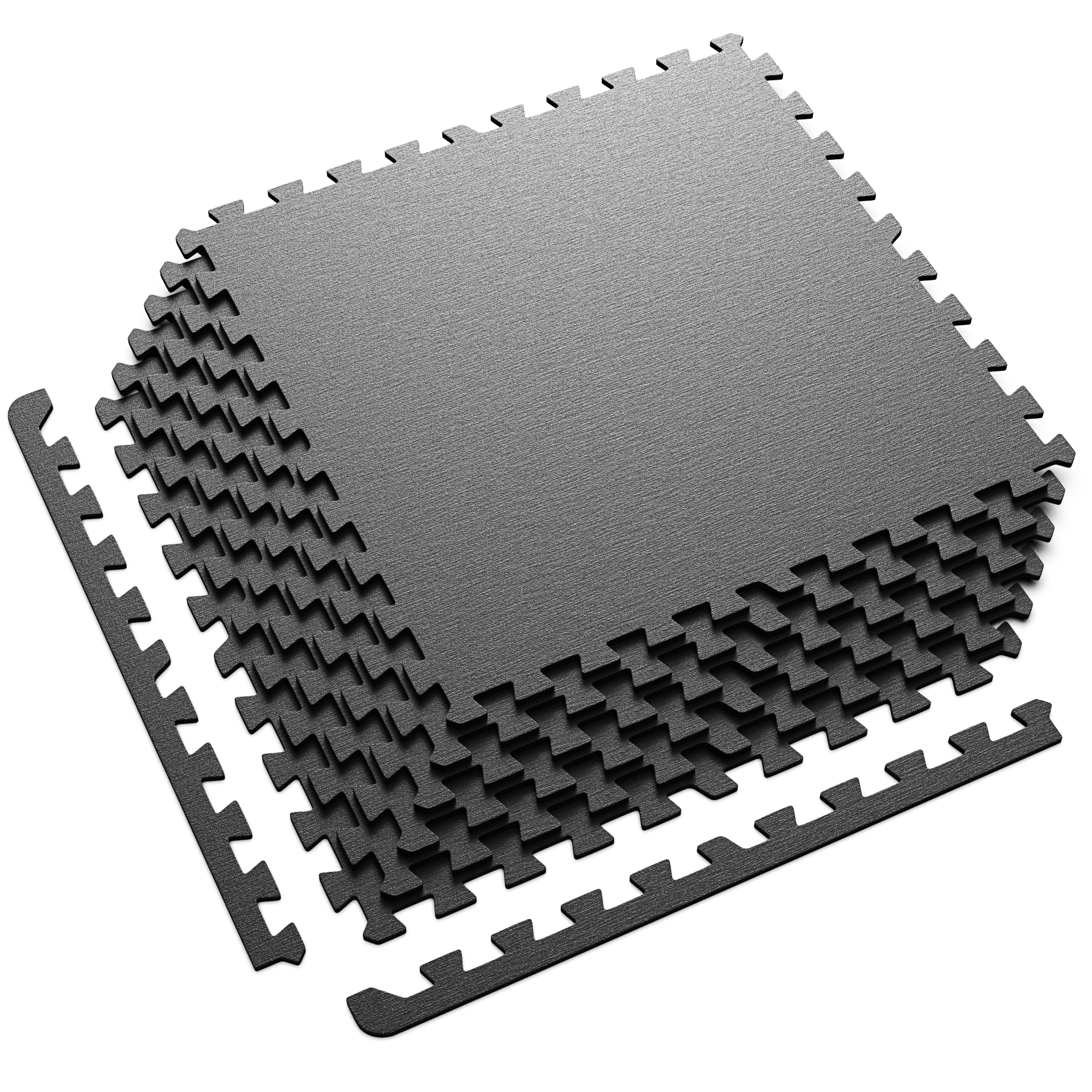 Synergee 24 Sq Ft Puzzle Flooring Exercise Mat with EVA Foam & Rubber