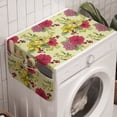 thumbnail image 1 of Floral Washing Machine Organizer, Continuous Illustration of Naive Nature Style Spring Style Blossoms, Anti-slip Fabric Top Cover for Washer and Dryer, Pastel Green Multicolor, by Ambesonne, 1 of 1
