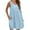 Sky Blue, variant on Bigersell Church Dresses for Women Summer Casual Bandage Doll Skirt Cotton and Linen Dress Women Regular Ball Gown Dress Style 4009, Female Knee Length Dresses Sky Blue S