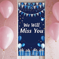 thumbnail image 7 of Decorative Design We Will Miss You Banner Colorful Stars Clock Decorative Elements Farewell Celebration Background for Indoor Decoration Event Party, 7 of 7