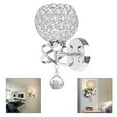 thumbnail image 3 of Modern wall of crystal Sconce Lamp Mirror Lighting Fixture Decorative E27 Socket Wall Mount Lamp for Bedside, Porch, Hallway - , 14.5x24.5x10CM, 3 of 10