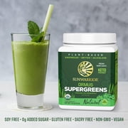 Sunwarrior Ormus Supergreens Organic Probiotic Powder, Vegan, Dairy-Free, 225g