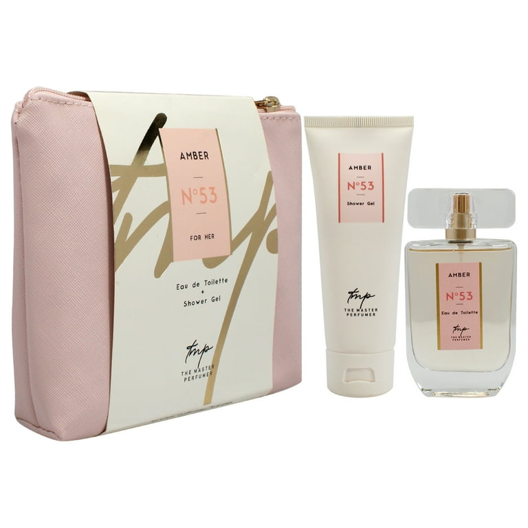 The Master Perfumer Amber N53 , 2 Pc Gift Set 1.7oz EDT Spray, 2.5