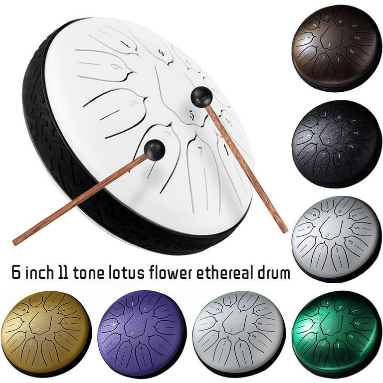YUEYAN Mini Tone Steel Tongue Drum Healing Ethereal Drum For