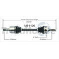 thumbnail image 2 of Wonh Mz-8106 Cv Axle Shaft Fits select: 2000-2001 MAZDA MPV, 2 of 2