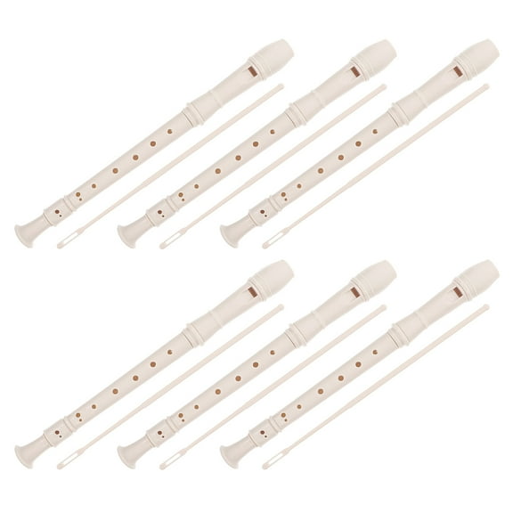 Homoyoyo Soprano Recorder Instrument Student Recorder ABS Beige 6 Sets