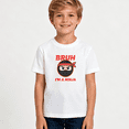 thumbnail image 2 of Boys Graphic T Shirt Bruh I'm A Ninja Short Sleeve Kids Tees Cool Martial Arts 100% Cotton Soft Child Tops 4-13Y, 2 of 5