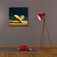 thumbnail image 6 of Epic Graffiti 'Yoga Chick Mule Kick' by Lucia Heffernan, 26"x26", 6 of 8