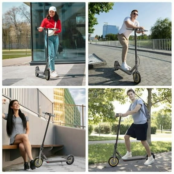 Electric Scooter Adults, Max 19 Mph & 19-23 Miles Range E-Scooter, Commuting Sport Scooter with APP Control, Powerful 350W 8.5" Solid Tires Foldable Electric Scooters