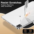 thumbnail image 5 of JETech Case for iPad Pro 12.9-Inch 2022/2021 (6th/5th Generation), Soft TPU Transparent Slim Shockproof Tablet Cover, Support Pencil 2nd Charging (Clear), 5 of 6