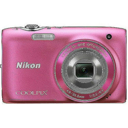 Nikon COOLPIX S3100 14MP Digital Camera, Pink w/ 5x Optical Zoom, 2.7" LCD Display