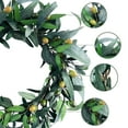 thumbnail image 4 of Summer Wreath 24 inch Tulip Wreath with Apple leaves All Season Wreath for Door Window Porch Home Decor Spring Fall Winter Wreath, 4 of 6