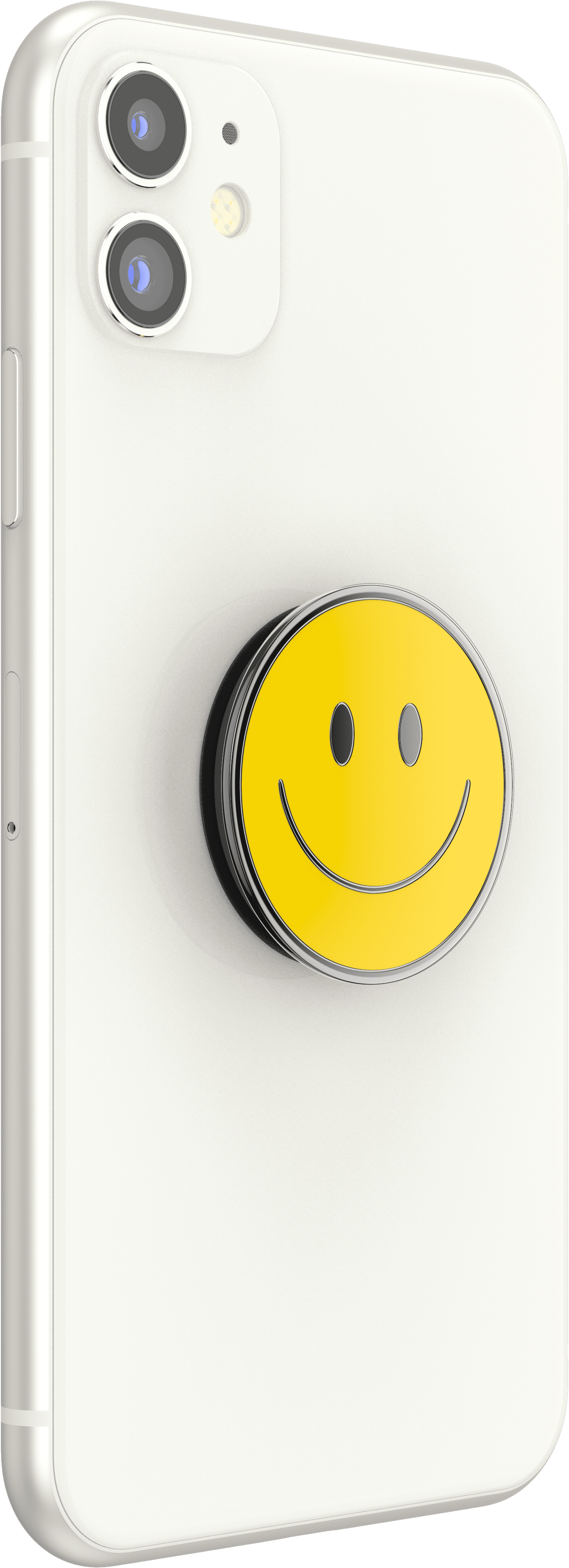 PopSockets Adhesive Phone Grip with Expandable Kickstand and swappable top - Enamel Yellow Be Happy