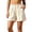 Beige-shorts for women, variant on Cotton Linen Shorts for Women Vintage Elastic Waist Loose Short Pants Casual Beach Vacation Shorts with Pockets