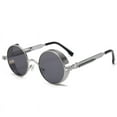 thumbnail image 5 of Gafas de sol Steampunk, gafas de sol retro de metal con montura gruesa y redonda, gafas de primavera, gafas Prince, 5 of 5