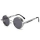 thumbnail image 5 of Gafas de sol Steampunk, gafas de sol retro de metal con montura gruesa y redonda, gafas de primavera, gafas Prince, 5 of 5