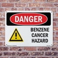 thumbnail image 5 of Benzene Cancer Hazard OSHA Danger Aluminum Sign 18 Inch x 12 Inch - 5 Pack, 5 of 8