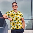 thumbnail image 4 of Polo Shirts for Men, Sunflowers Cuteness Casual Mens Polo Shirts Short Sleeve Button Down Classic Mens Golf Polo Shirts, 4 of 7
