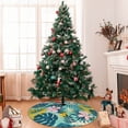 thumbnail image 7 of Lsque Tropical Floral Print Christmas Tree Skirt, Tree Skirt with Ties or Velcro, Perfect for Holiday Decorations, Halloween, and New Year-36", 7 of 7