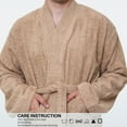 thumbnail image 5 of GOLD TEXTILES Men's Terry Cloth Bathrobe – Nougat, Medium, Lightweight, 100% Cotton with Adjustable Belt & Collar – Pack of 1, 5 of 6