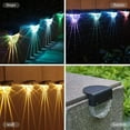 thumbnail image 3 of Solar Deck Lights , Solar Step Lights Outdoor Waterproof ， Solar Fence Lights for Stairs, Paths and Porches,, Yards and Garden, Warm White Color Changing Lighting, 3 of 6