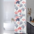 thumbnail image 3 of Blue Red Coastal Window Privacy Film, Sea Turtle Nautical Coral Summer Beach Static Cling UV Sun Blocking Heat Control Window Tint, Non-Adhesive One Way Windows Privacy Cover 17.7''x78.7'', 3 of 7