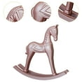 thumbnail image 6 of TISHITA Rocking Horse Statue Rocking Horse Figurine Creative Wedding Decor Wooden Table Decoration for Bar Lobby Living Room Desk Pink, 6 of 8