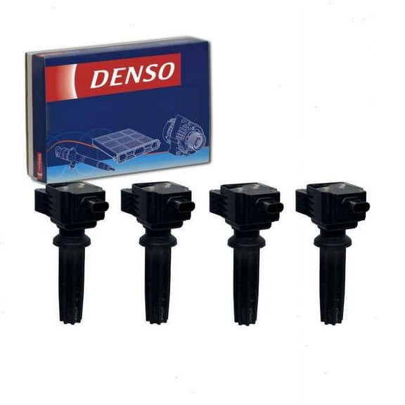 4 pc DENSO Direct Ignition Coils compatible with Lincoln MKZ 2.0L L4 2013-2019