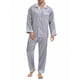 thumbnail image 5 of INSPIRE CHIC Conjunto de Pijamas de 2 Piezas para Hombre con Botones y Estampado Casual XL Gris Plateado, 5 of 6