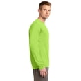 thumbnail image 5 of Sport-Tek Men's Comfort Long Sleeve Competitor T-Shirt_Lime Shock_S, 5 of 5
