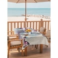 thumbnail image 2 of 60x102 Inch Outdoor Tablecloth with Umbrella Hole Zipper Rectangle Pink Blue Floral Rectangular Tablecloths Outside Waterproof Butterflies Retro Oil Painting Patio Table Cloth Cover for Picnic Party, 2 of 8