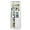 White, variant on LOKO Tall Bathroom Cabinet, Modern Storage Organizer with Doors & Open Shelves, Wooden Floor Cabinet with Adjustable Shelves for Bathroom, Living Room or Kitchen (Grey)