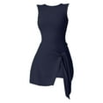thumbnail image 4 of DHFJKG Tennis Dresses For Women Athletic Dress With Built In Shorts Sleeveless Casual Fitness Mini Dress Gym Sportswear Stylish Dresses, 4 of 8