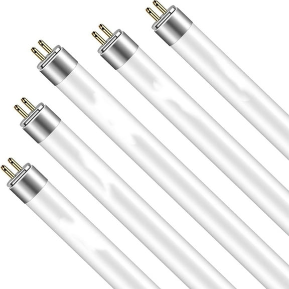 Grow Light Bulbs 4 Ft 46 Inches, 54W 6500K HO Fluorescent Tubes Light Bulbs, Cool White T5 Bulb for 46 Inches T5 Light Fixtures, T5 Grow Lights for Indoor Plants, 4 Ft 54W Pack of 5