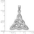 thumbnail image 3 of 14k White Gold Polished Trinity Pendant, 3 of 4