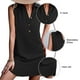 thumbnail image 4 of Vestido de Verano Sin Mangas con Escote en V Nikou Negro Talla XL, 4 of 5