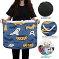 thumbnail image 6 of Collapsible 20" Round Storage Basket with Handles Laundry Hamper Open Storage Bins Cartoon Halloween Pattern, 6 of 6