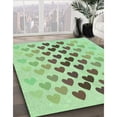 thumbnail image 2 of Ahgly Company Indoor Rectangle Patterned Green Snake Green Area Rugs, 7' x 9', 2 of 6