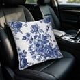 thumbnail image 5 of Ouuluon Pillow Covers Soft Pillow Case, Blue Printed Cushion Case for Living Room Sofa Bedroom Waist Back Support Home Decor, 5 of 7