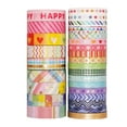 thumbnail image 3 of YUBX Rainbow Washi Tape Set 27 Rolls Skinny Gold Decorative Tapes, 3 of 9